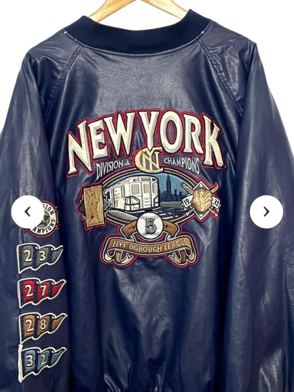 Steve & Barrys New York City Subway Series Division Champions Bomber Jacket XXL - Picture 1 of 14